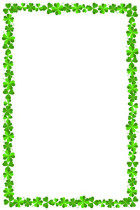 s Day  frame made out of clover