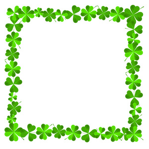 s Day  frame made out of clover