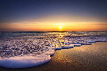 大海日出水粉画图片