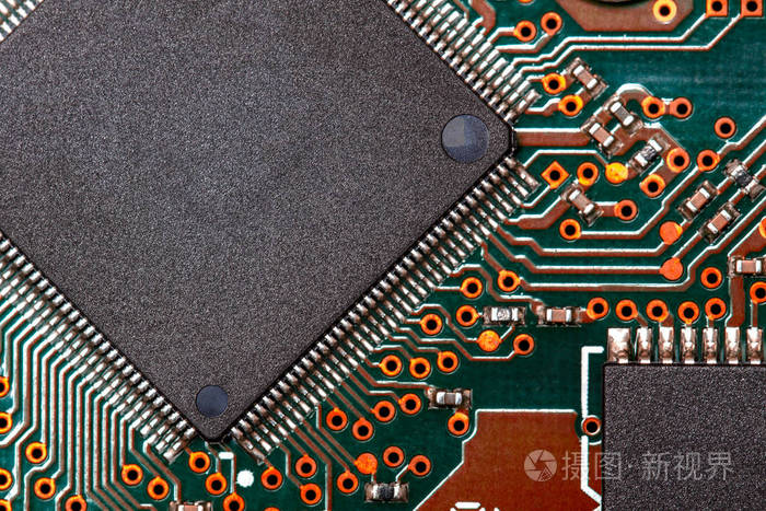 关闭电路数字芯片. 装饰及设计模型