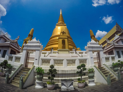 泰国寺庙建筑曼谷花园白天艺术旅游泰国亚洲