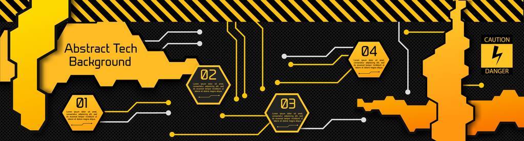 高科技抽象信息图概念图片