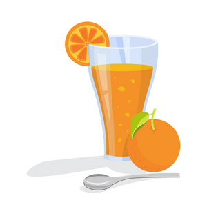 橙汁卡通图片