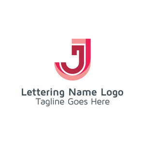 字母j设计字母表向量标志
