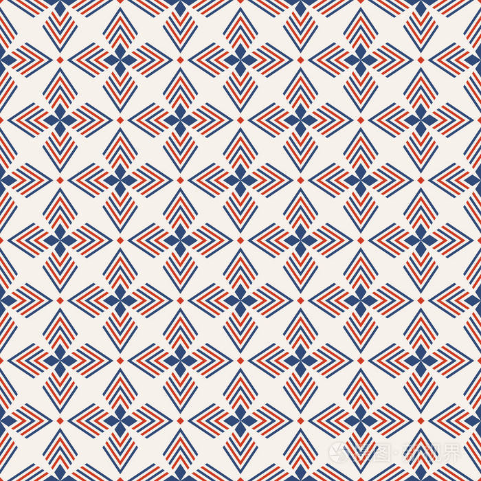 经常重复民族几何装饰.平面设计.现代时尚的质感.矢量颜色背景.