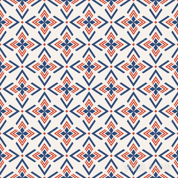 抽象几何无缝图案.经常重复民族几何装饰.平面设计.现代时尚的质感.