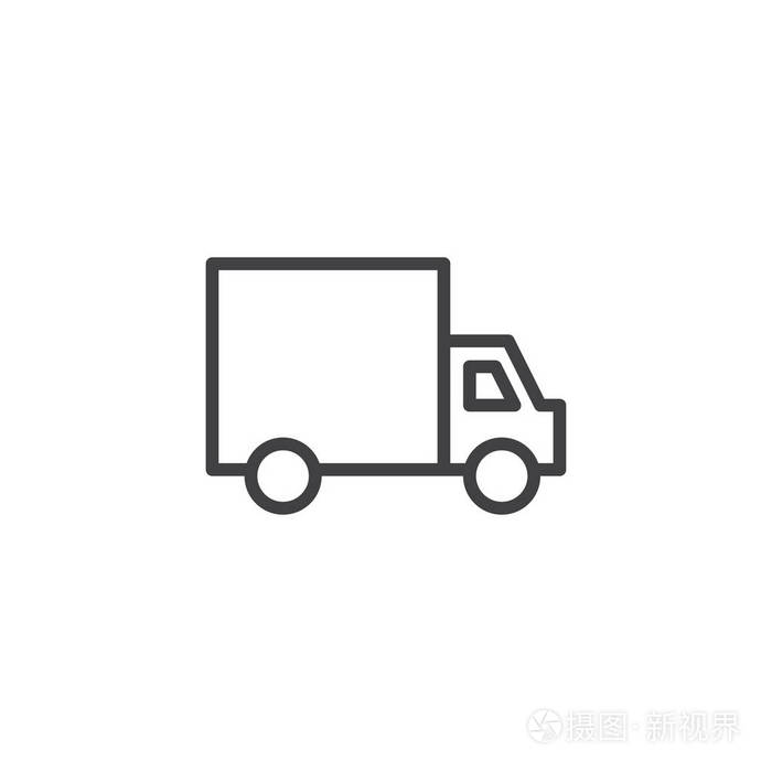 运输符号标志插图. 可编辑行程插画-正版商用图片190ngd-摄图新视界