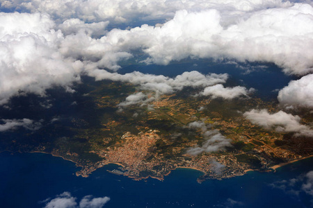 s eye view of the coast of Spain