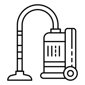 现代真空吸尘器图标, 轮廓样式