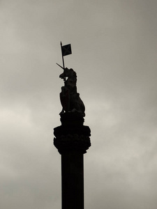 爱丁堡地标，旗帜轮廓