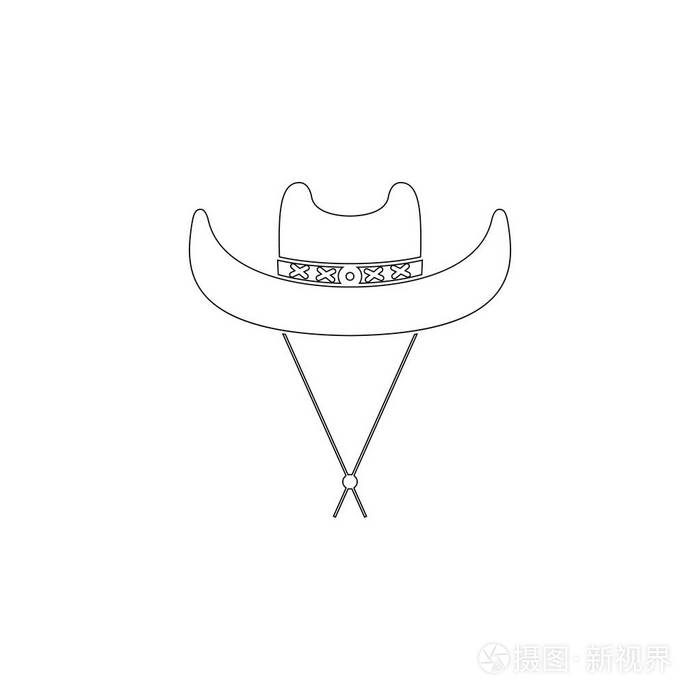 简单的平面矢量图标插图. 轮廓线符号可编辑笔画