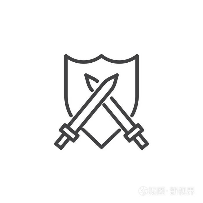 移动概念和网页设计的线性风格标志. 简单的线向量图标.