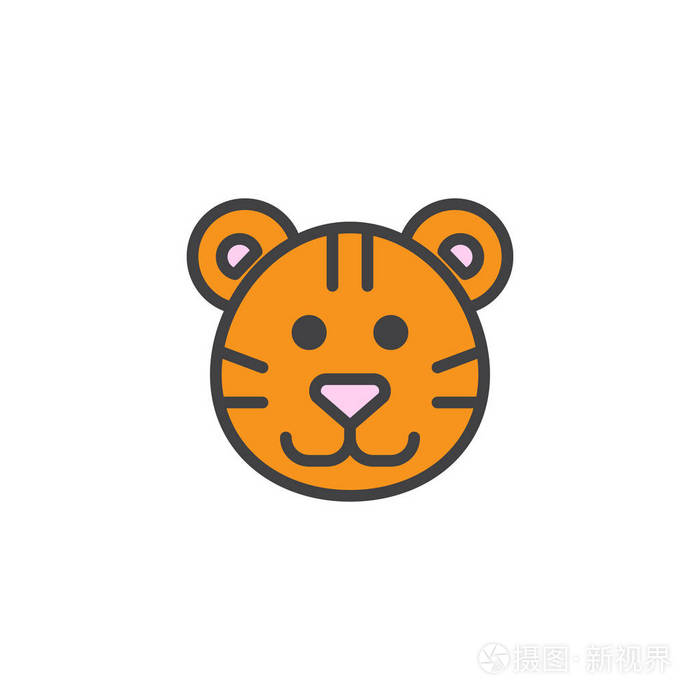 虎年logo简笔画图片