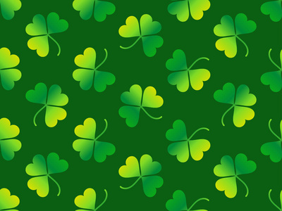 s Day background with shamrock. Vector illustration