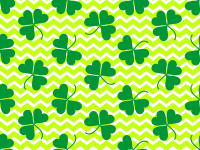 s Day background with shamrock. Vector illustration