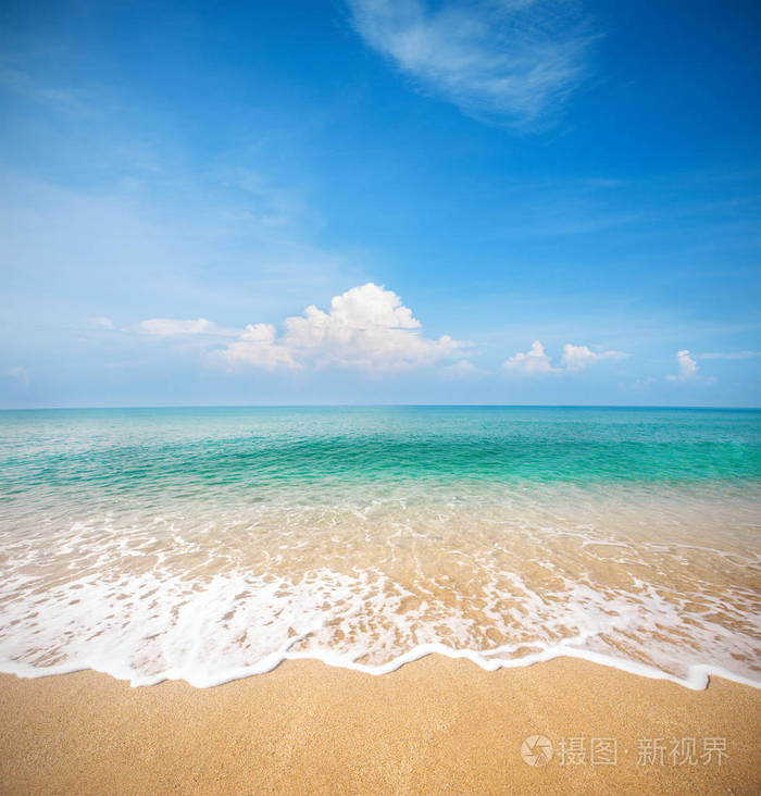 海滩和美丽的热带海