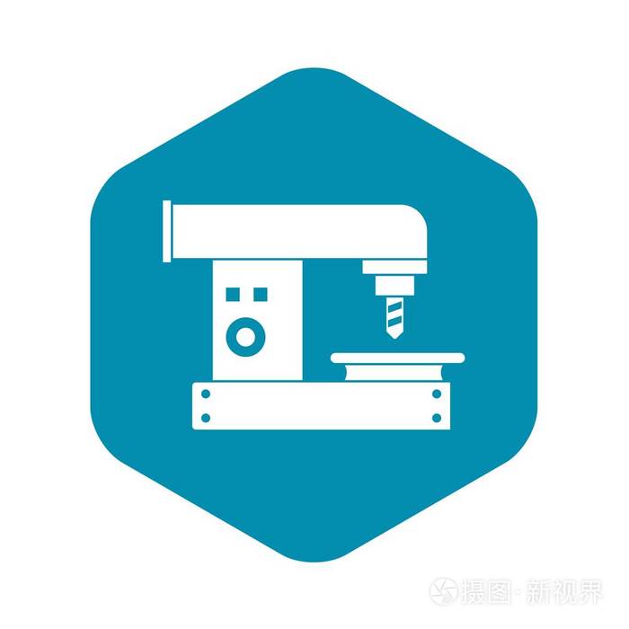 钻孔机图标简单风格