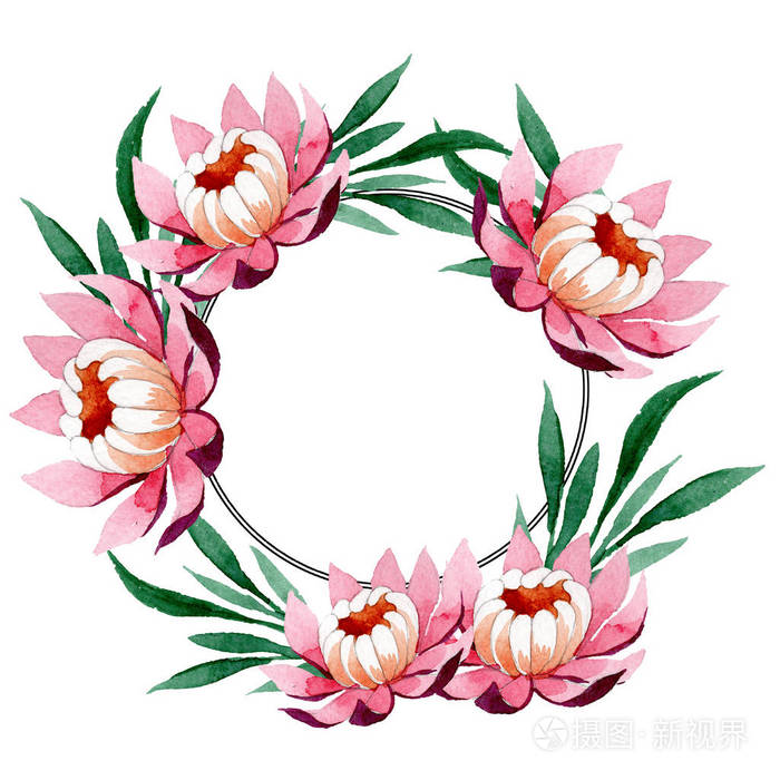水彩背景插图集.框架边框装饰