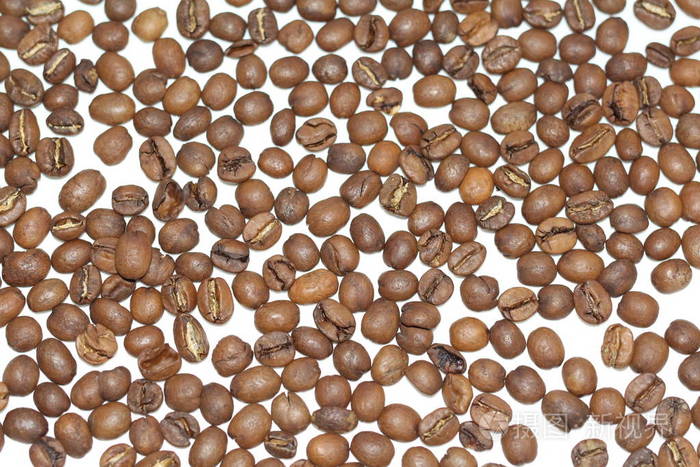 咖啡颗粒散落在表面. 快关门.