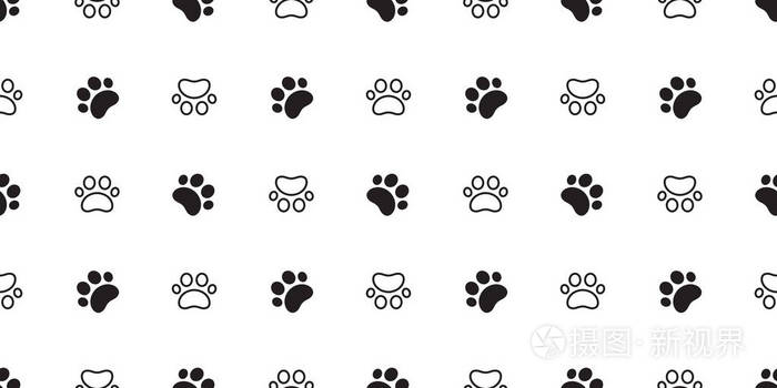 狗爪无缝矢量足迹图案小猫小狗瓷砖背景重复墙纸围巾孤立卡通插图涂鸦插画 正版商用图片191bos 摄图新视界 狗爪无缝矢量足迹图案小猫小狗瓷砖背景重复墙纸围巾孤立卡通插图涂鸦插画 正版商用图片191bos 摄图新视界