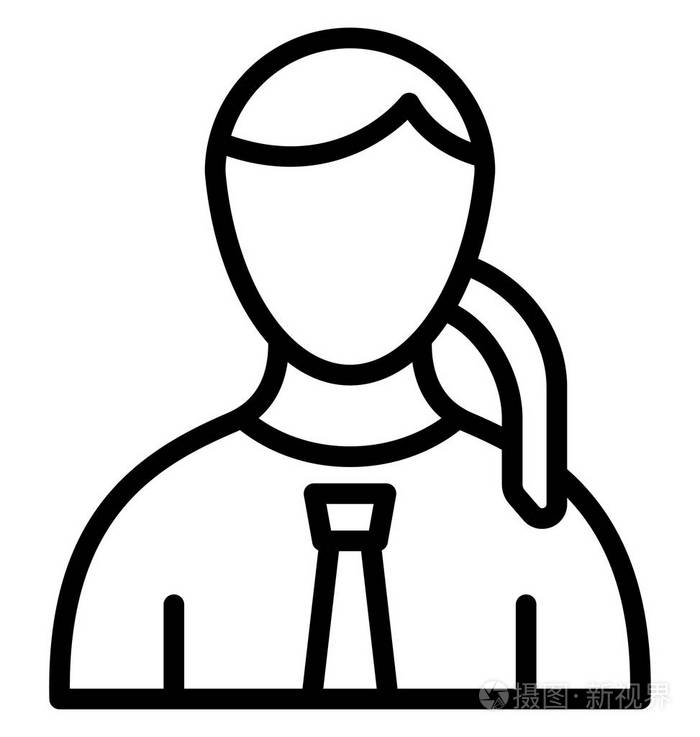 秘书矢量图标可方便地修改或编辑插画-正版商用图片191el3-摄图新视界