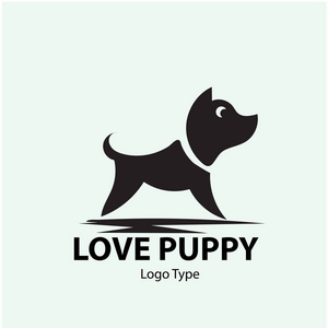 狗摇其头狗标志设计隔离背景照片