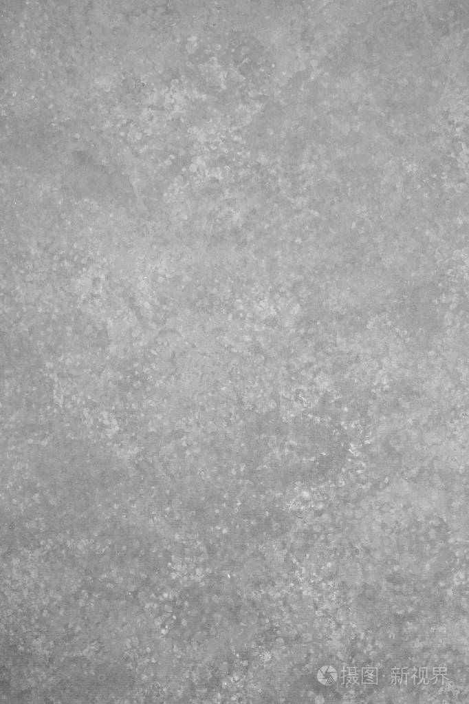 浅灰色白色纹理画在画布上. 空白抽象复古背景与复制空间.