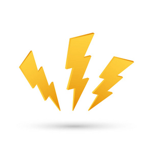 向量例证红色和白色预警骗局警报公路道路标志闪光和雷电螺栓图标.