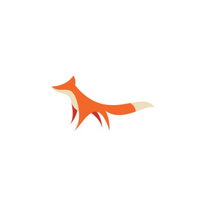 动物野生狐狸标志