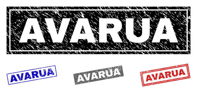 grunge avarua 划痕矩形邮票密封件