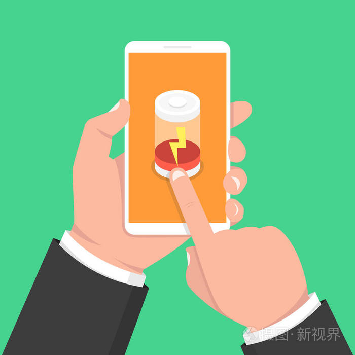 充电电池概念.插画-正版商用图片1925hf-摄图新视界