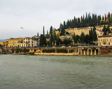 s Castle, Adige river and cityscape of Verona, Italy