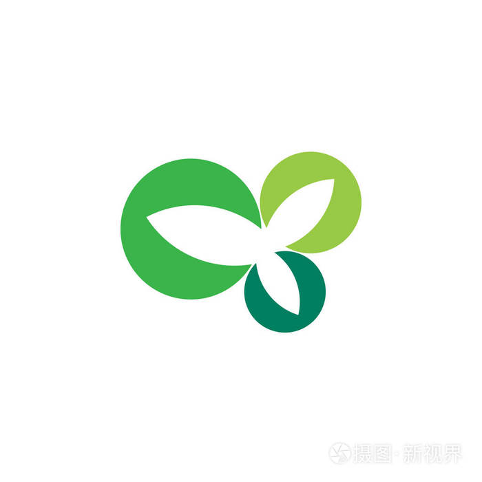 绿色生态矢量标志
