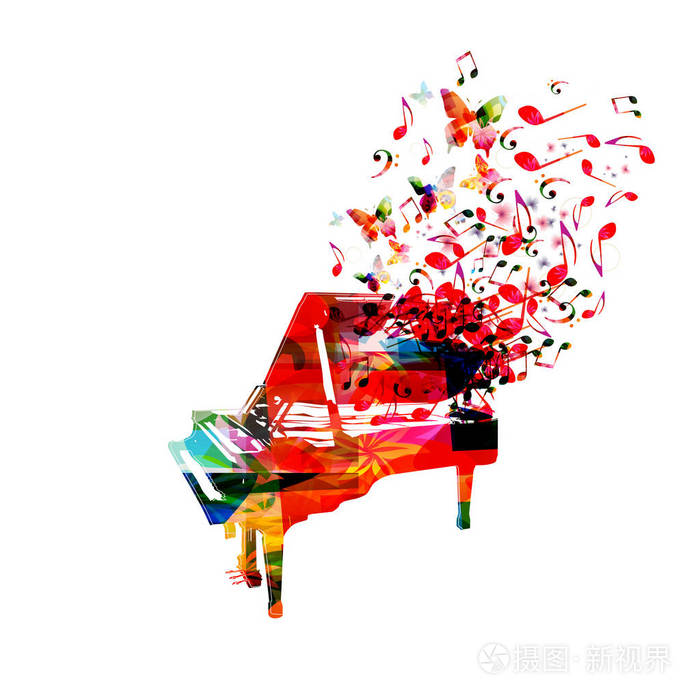 创意音乐风格模板矢量插图彩色钢琴键音乐乐器背景与音乐音符 音乐海报小册子横幅音乐会音乐节音乐商店设计插画 正版商用图片192hb9 摄图新视界 创意音乐风格模板矢量插图彩色钢琴键音乐乐器背景与音乐音符 音乐海报小册子横幅音乐会音乐节音乐商店设计插画 正版商用图片192hb9 摄图新视界