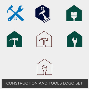 建筑工具标志模板矢量插图图标元素隔离矢量