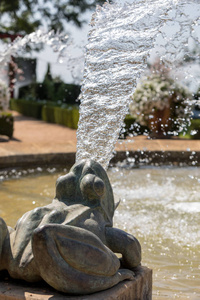 白色花园在风景如画的Jardins杜马努阿德埃里格纳克在多尔多涅。 法国