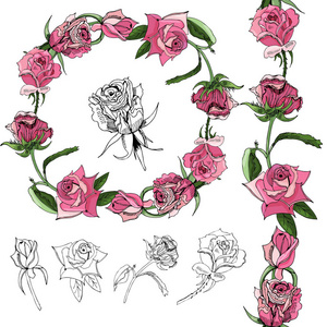 玫瑰花花环图片