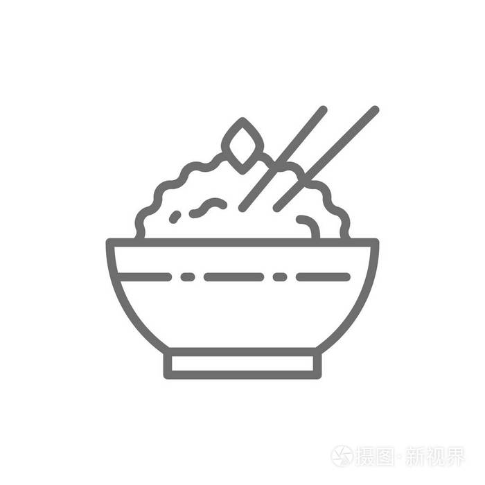 煮熟的米线图标碗插画-正版商用图片192wev-摄图新视界