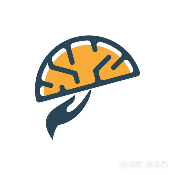 大脑智能标志设计