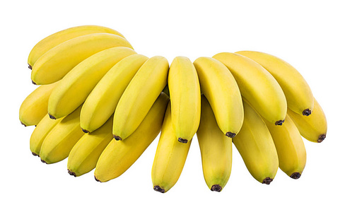 香蕉分离在白色背景上