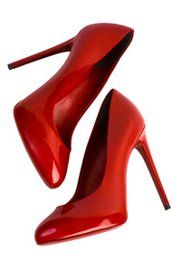 红色女鞋与剪切路径