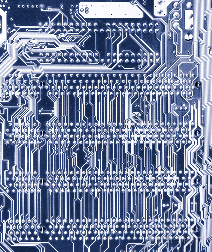 计算机芯片底面