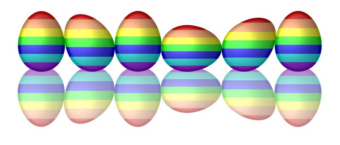 彩虹色的复活节彩蛋