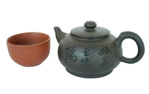 中国茶壶配杯