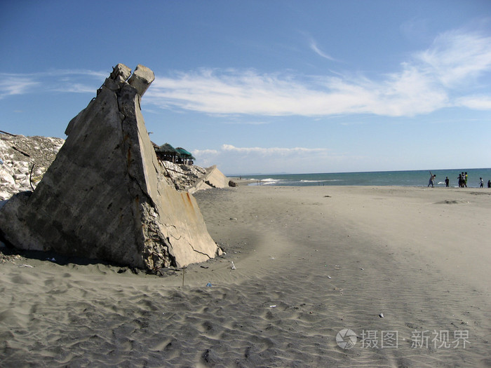 混凝土海滩