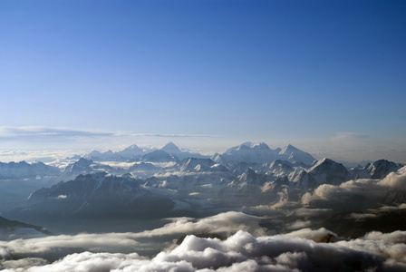 美丽的景色从视图从高峰