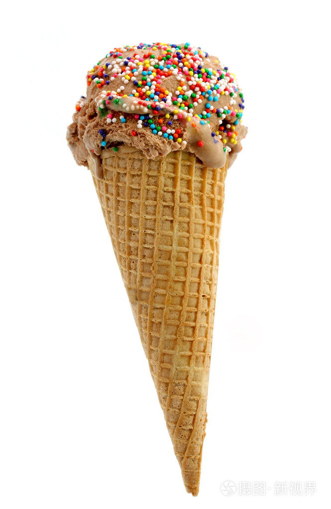 巧克力冰淇淋蛋筒