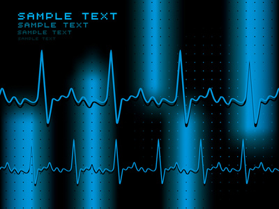 心电图背景与心跳