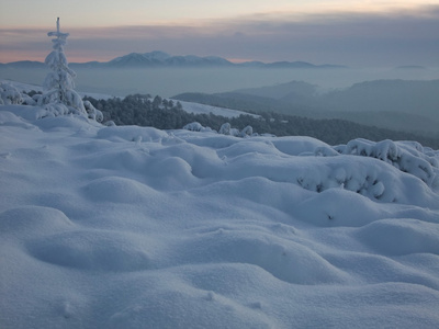 冬季山坡