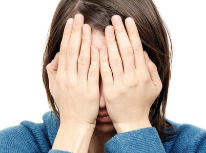 人物, 头像亚洲女人有用脸白上孤立人物头像情感男孩从自行车上掉下来